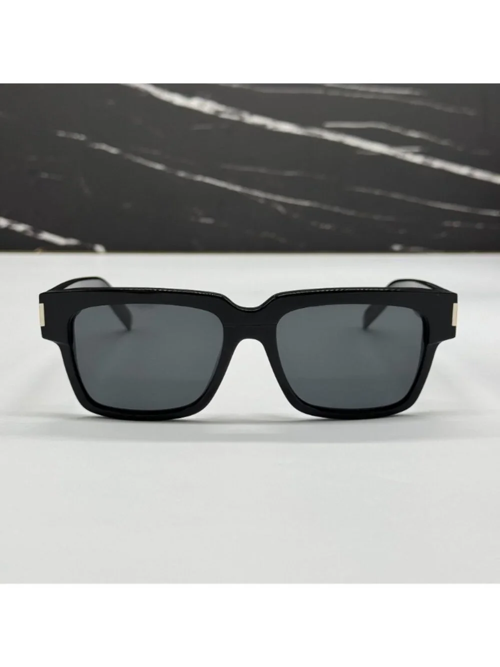 NWT Saint Laurent SL732/F Vadim 001 Black Square Unisex Sunglasses